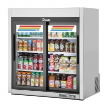 Merchandiser Refrigerator, True GDM-09-SQ-S-HC-LD Countertop 