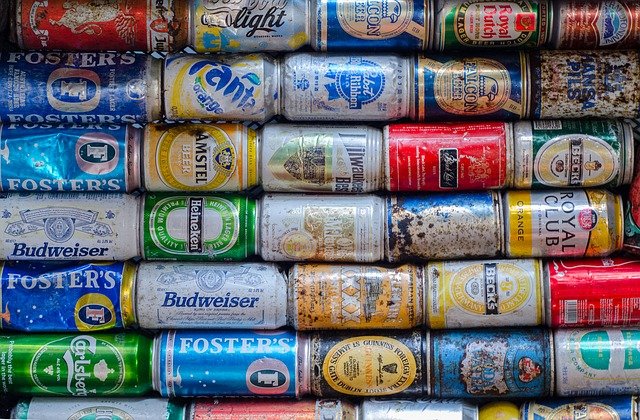 Beer Cans Of Different Breweries
