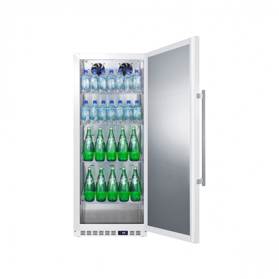 Reach in Refrigerator Summit FFAR12W One Solid Door Reach-In Refrigerator, Front-opening, 10.1 cu. ft. - Chef's Deal