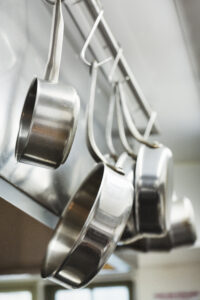 Hanging Pots & Pans - Commercial Kitchen Storage Ideas - Chef's Deal