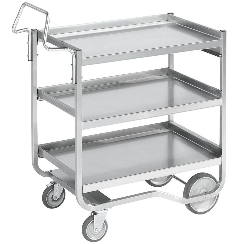 Vollrath 97211 Metal Bussing Utility Transport Cart - Mobile Kitchen Equipment - Chef's Deal