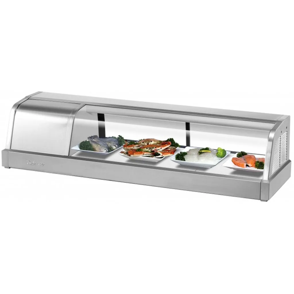 Turbo Air SAK-50L-N Refrigerated Sushi Display Case - Seafood Refrigeration Equipment |  Chef's Deal