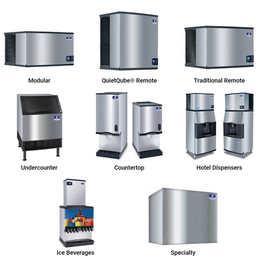 Types of Manitowoc Commercial Ice Makers