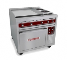 LANG Commercial Electric Range with Griddle and Oven 36S-10
