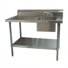 BK Resources Stainless Steel Work Table With Sink