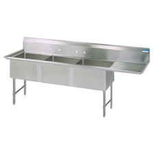 BK Resources 3 Compartment Sinks