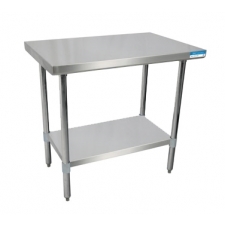 BK Resources Stainless Steel With Undershelf and Open Base Work Tables