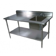 John Boos Stainless Steel Work Table With Sink