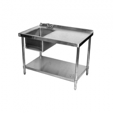 Klinger's Trading Stainless Steel Work Table With Sink