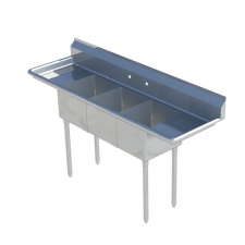 Sapphire Manufacturing 3 Compartment Sinks