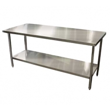 Winholt Stainless Steel With Undershelf and Open Base Work Tables