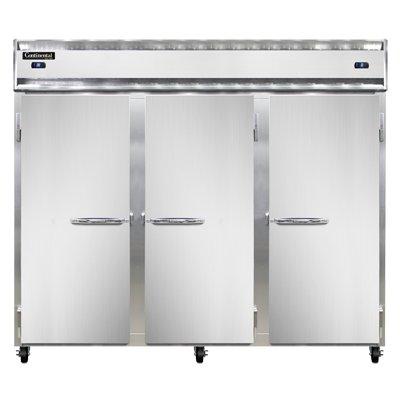 Continental Refrigerator 3RRFE-SS Reach-In Refrigerator Freezer