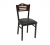 ATS Furniture 77B Indoor Side Chair with Wood Back and Upholstered Seat, Black