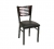 ATS Furniture 77E Indoor Side Chair with Wood Back and Upholstered Seat, Black
