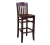 ATS Furniture 830-BS-SWS Bar Stool with Slat Back and Solid Wood Saddle Seat