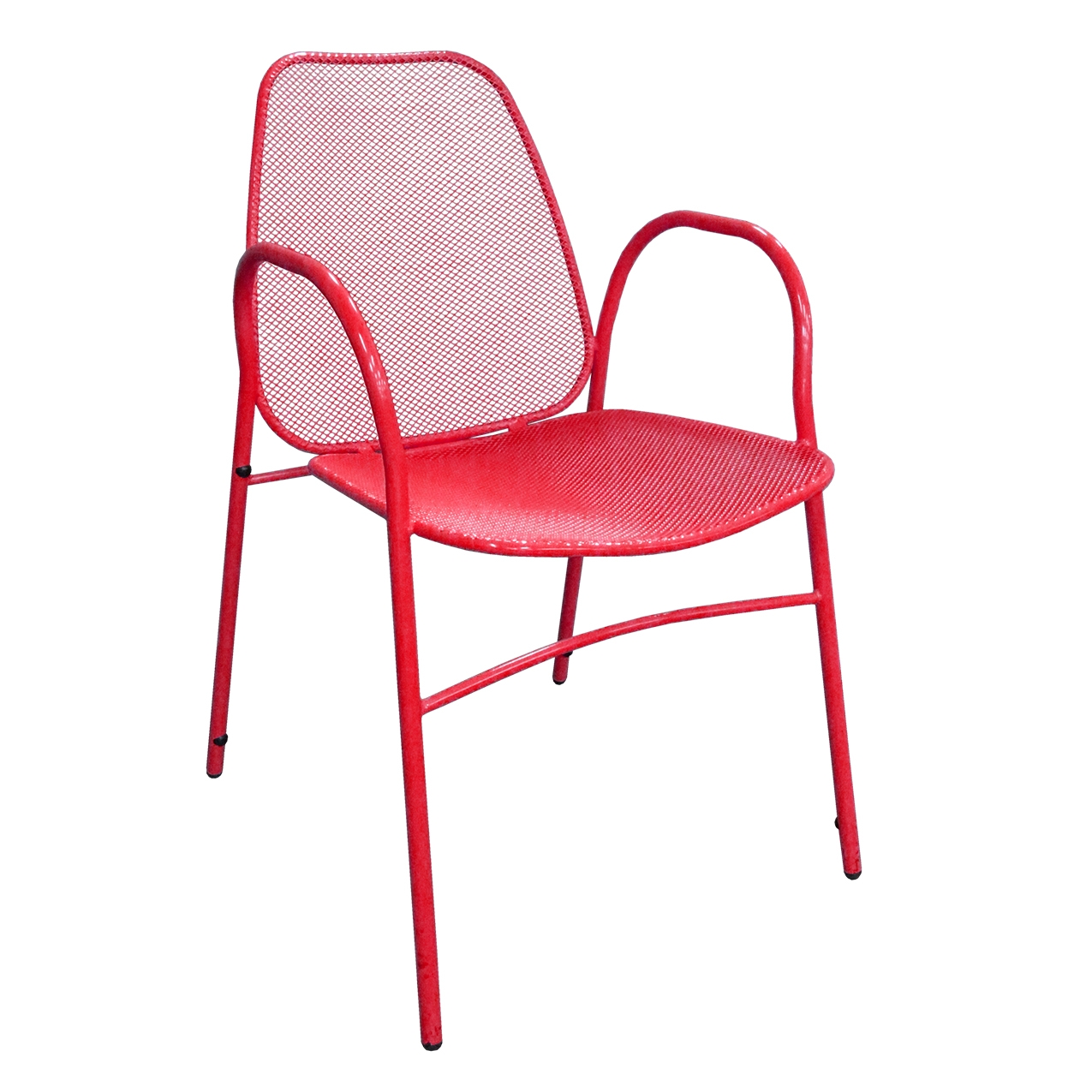 ATS Furniture 96-R Aluminum Outdoor Arm Chair with Meshed Back & Seat