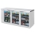 Beverage Air BB72HC-1-FG-S 72“ 3 Section Back Bar Refrigerator with Glass Door