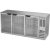 Beverage Air BB72HC-1-G-S-27 72“ 2 Section Stainless Steel Back Bar Cooler with Glass Door