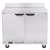 Beverage Air WTR34HC 34“ 2-Section Worktop Refrigerator w/ 1 Door, 5.96 cu. ft.