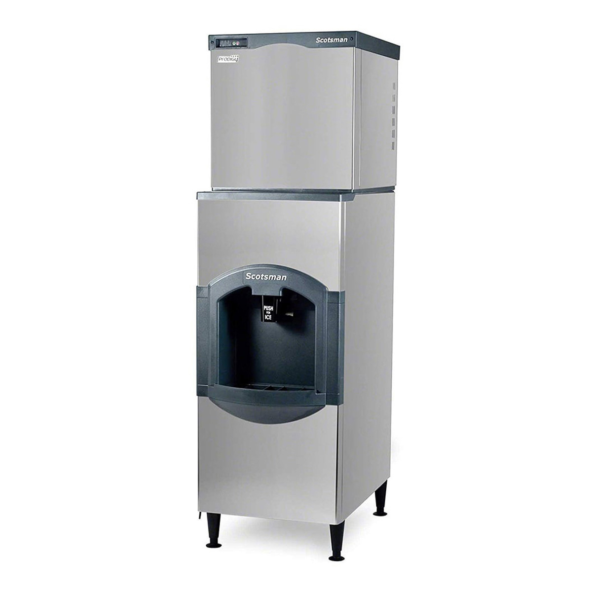Scotsman C0630MA-32/HD30B-1 640 lbs Full Cube Ice Maker with Ice Dispenser 180 lbs Storage