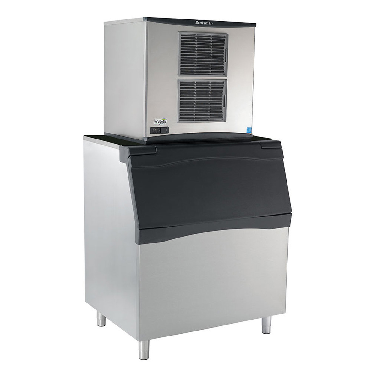 Scotsman C0630MW-32/B842S/KBT29 633 lbs Water Cooled Full Cube Ice Maker with Bin 778 lbs Storage