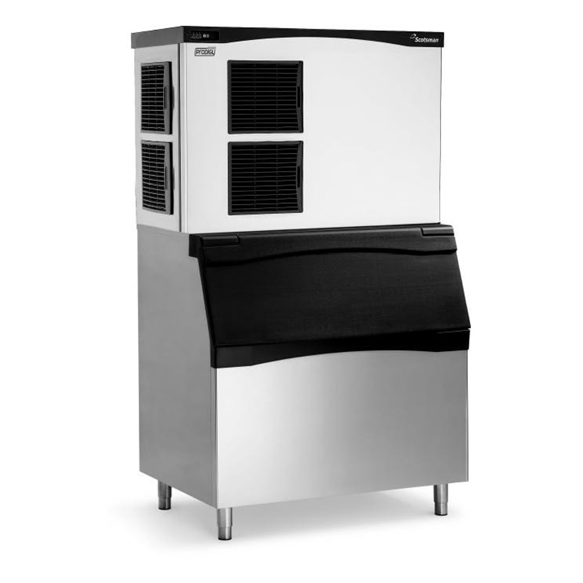 Scotsman C1848MA-32/BH1600BB-A 1909 lbs Air Cooled Full Cube Ice Maker with Bin 1755 lbs Storage