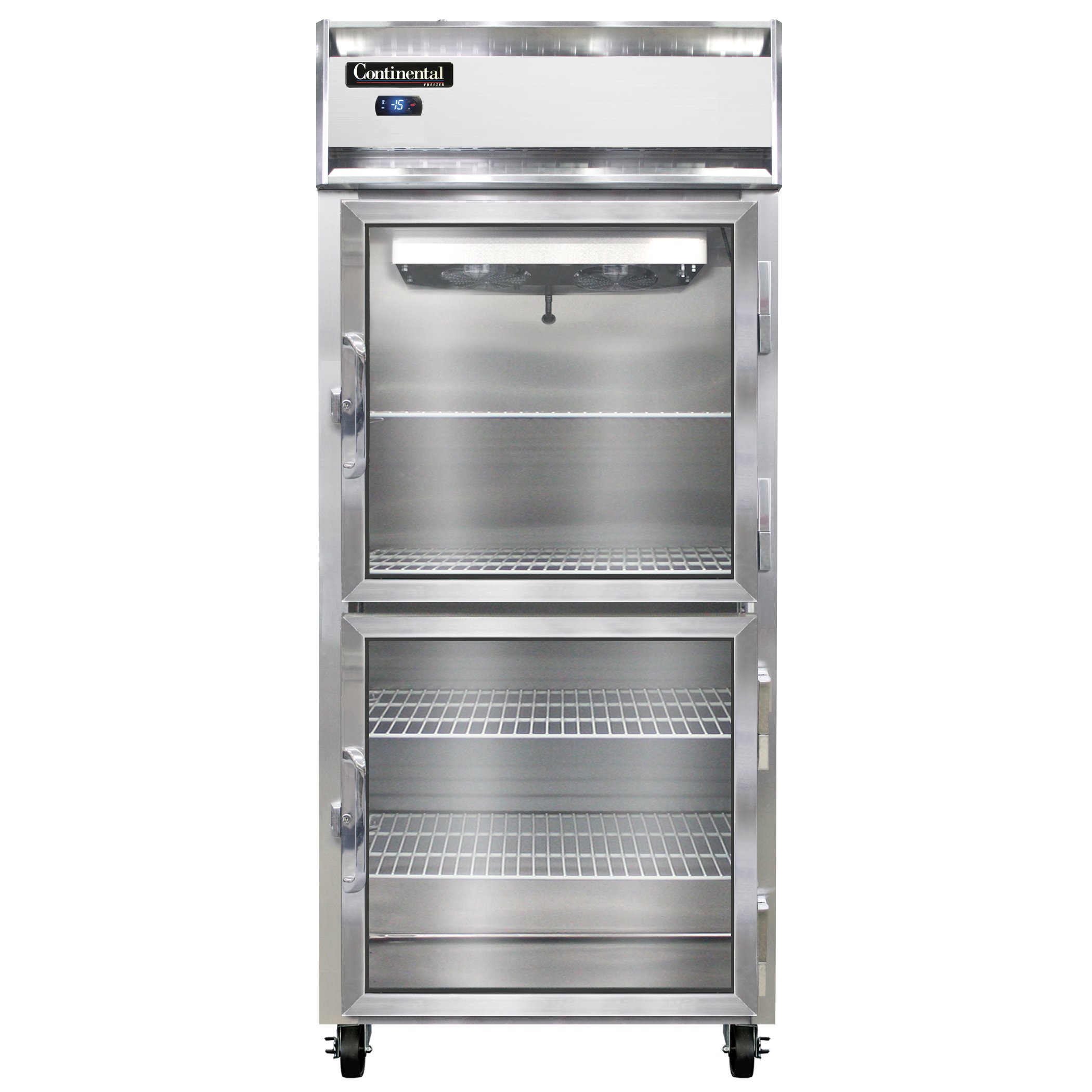 Continental Refrigerator 1FX-LT-GD-HD Reach-In Low Temperature Freezer