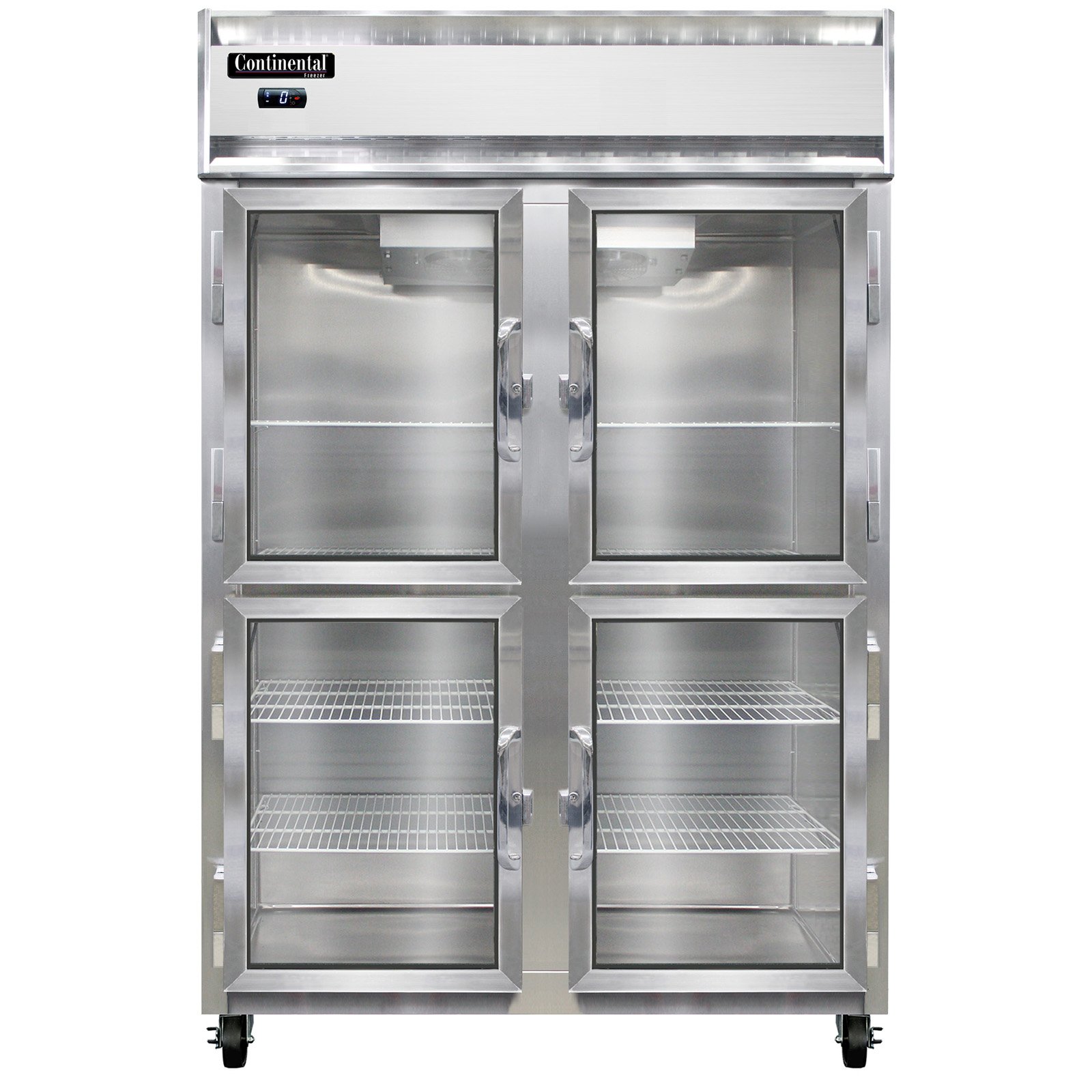 Continental Refrigerator 2F-SS-GD-HD Reach-In Freezer