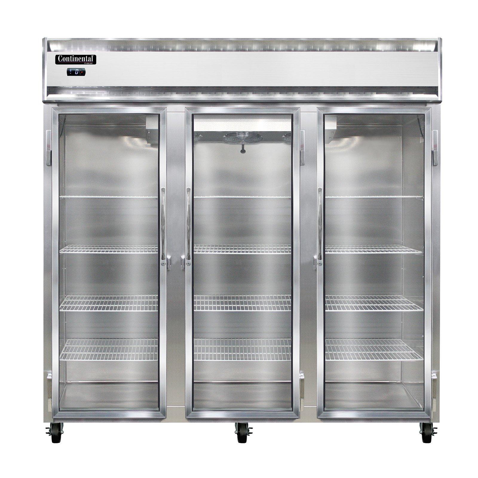 Continental Refrigerator 3F-SS-GD Reach-In Freezer