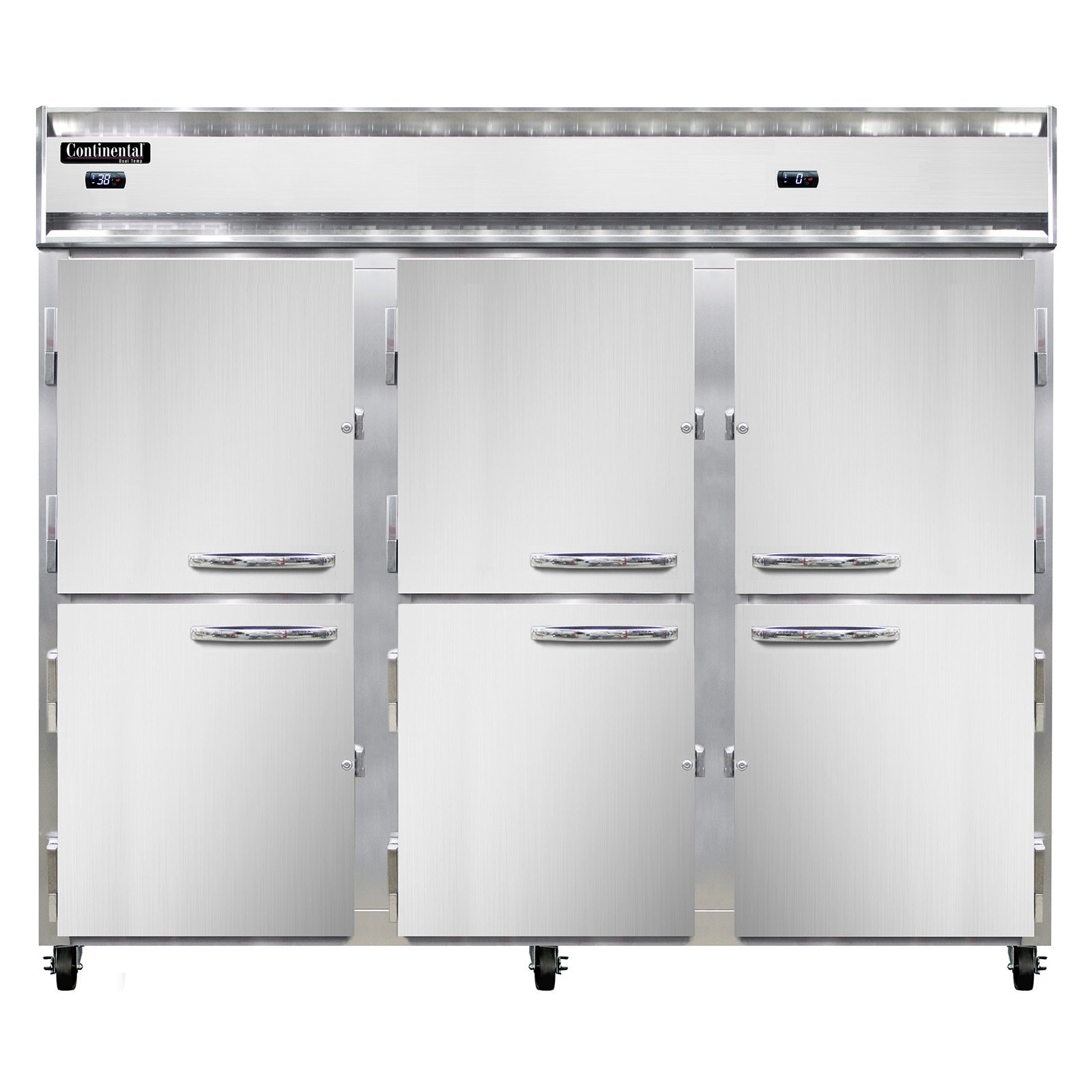 Continental Refrigerator 3RFFE-SS-HD Reach-In Refrigerator Freezer