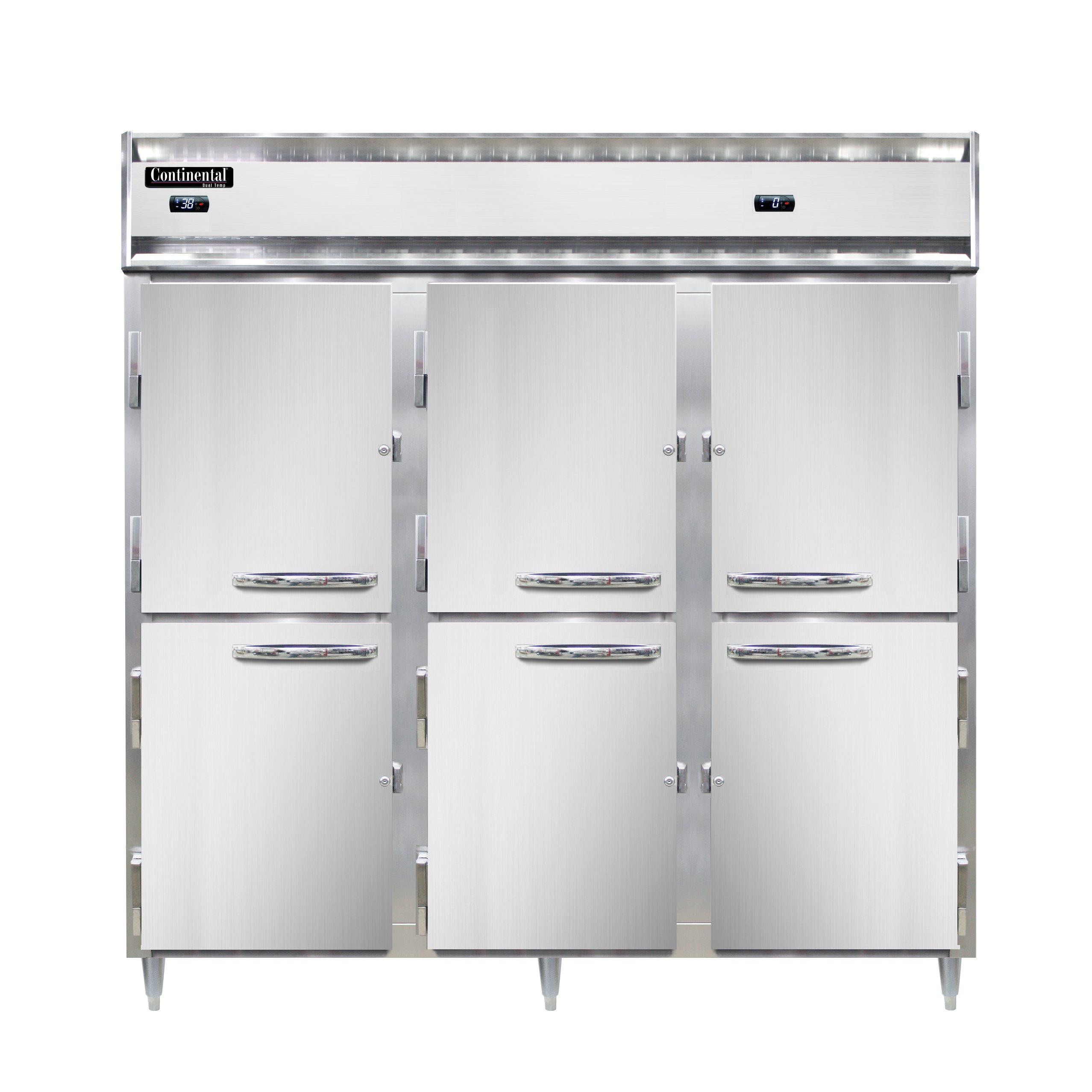 Continental Refrigerator DL3RFF-SS-HD Reach-In Refrigerator Freezer