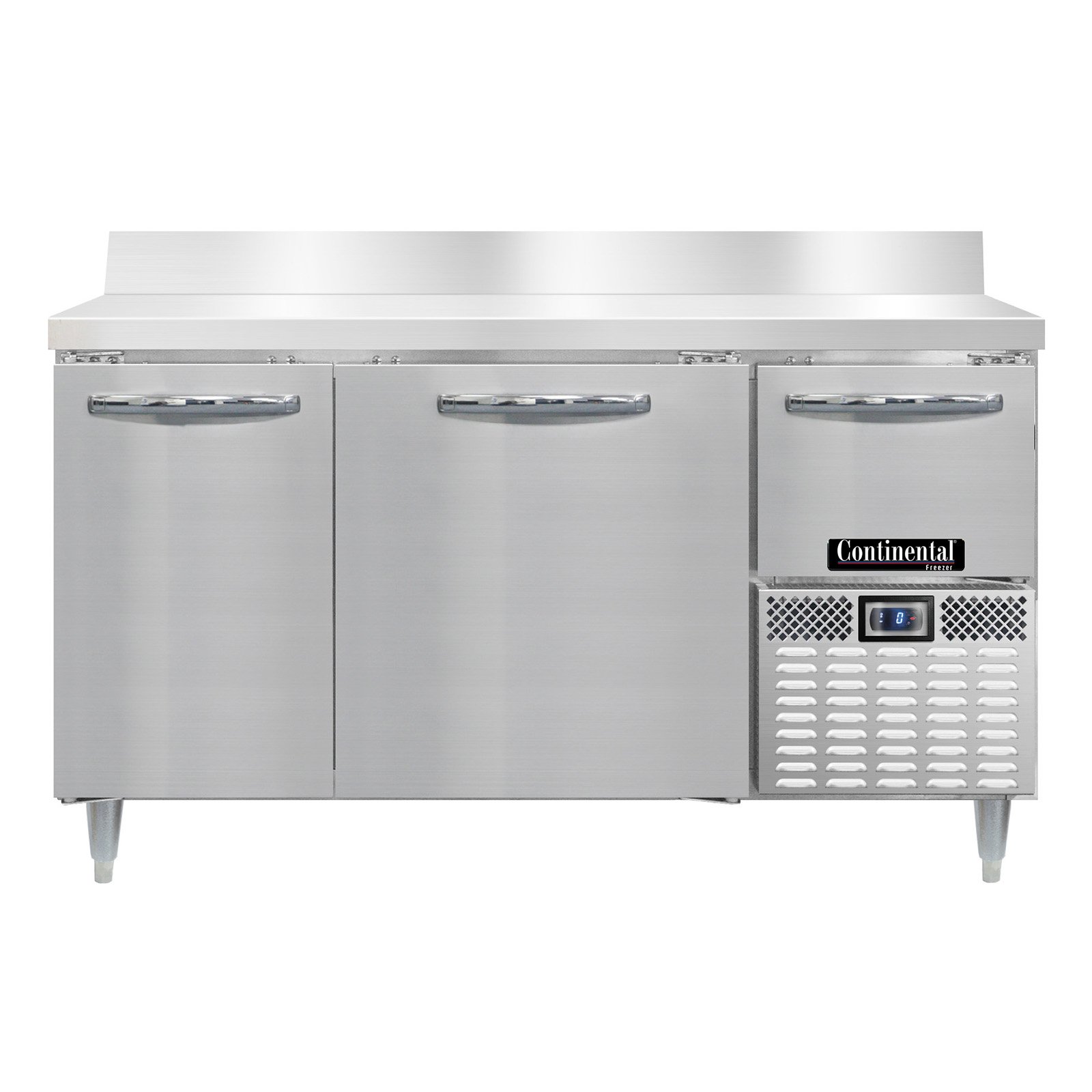 Continental Refrigerator DLFA60-SS-BS Work Top Freezer Counter