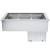 APW Wyott CW-3 Three Pan Drop-In Refrigerated Cold Food Well Unit
