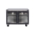 Delfield GUR48P-G 48“ 2-Section Undercounter Refrigerator w/ 2 Glass Doors, 12.5 cu ft