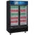 Dukers Appliance Co DSM-33R 47“ Black Glass Door Merchandiser Refrigerator