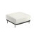 emu 1085 Cannolè Lounge Ottoman, PVC Footcaps & Steel Frame- Indoor/Outdoor