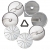 Eurodib USA 650114 Shredding / Grating Disc Plate Food Processor