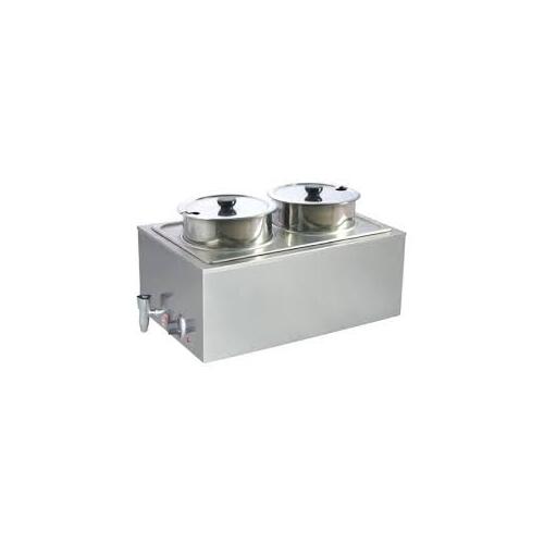 Uniworld FW-1002DV Countertop Food Pan Warmer w/ (2) 8-Qt. Inserts & Lids, Thermostatic Control