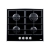 Summit GC424BGL Gas-On-Glass Cooktop with (4) sealed burners