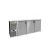 Glastender C1FL72-UC 72“ 3-Section Undercounter Refrigerator w/ 3 Solid Doors, 14.33 cu ft