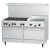 Garland US Range X60-6G24RS 60“ Gas Restaurant Range w/ 6 Open Burners, 24“ Griddle, Standard Oven, Cabinet