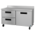 Hoshizaki WR60B-D2 60“ Steelheart Two-Section Worktop Refrigerator w/ 2 Drawers, 17.55 cu. ft.