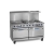 Imperial IR-6-G24T-E 60“ Electric Range, 6 Round Plates, 24“ Griddle, 2 Standard Ovens