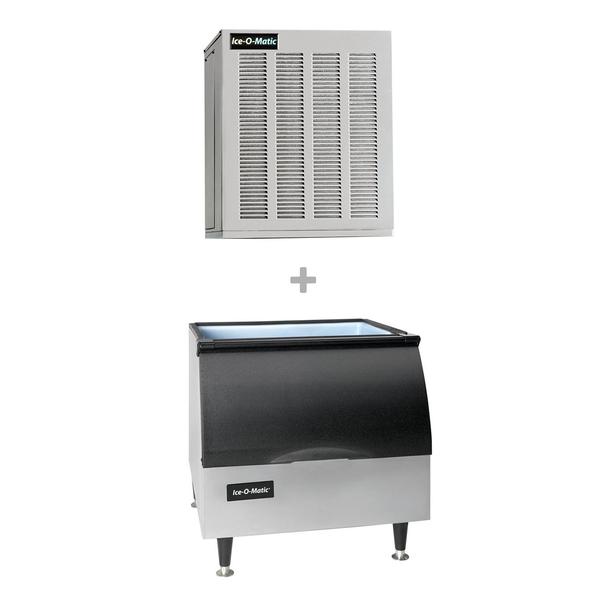 Ice-O-Matic GEM0650A/B25PP 740 lb Nugget Ice Maker w/ Bin - 242 lb Storage, Air Cooled, 115v