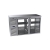 Krowne KPT60L 60“ Pass-Thru Solid Door Back Bar Cabinet