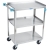 Lakeside 311 Standard Duty Stainless Steel 3 Shelf Utility Cart - 300 lb. Capacity
