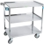 Lakeside 444 Medium Duty Stainless Steel 3 Shelf Utility Cart - 500 lbs capacity