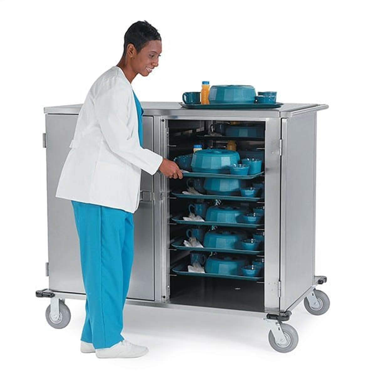 Lakeside 5632 Elite Series Meal Delivery Tray Cart, 32 Tray Capacity