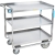 Lakeside 744 Heavy Duty Stainless Steel 3 Shelf Utility Cart - 700 lb. Capacity