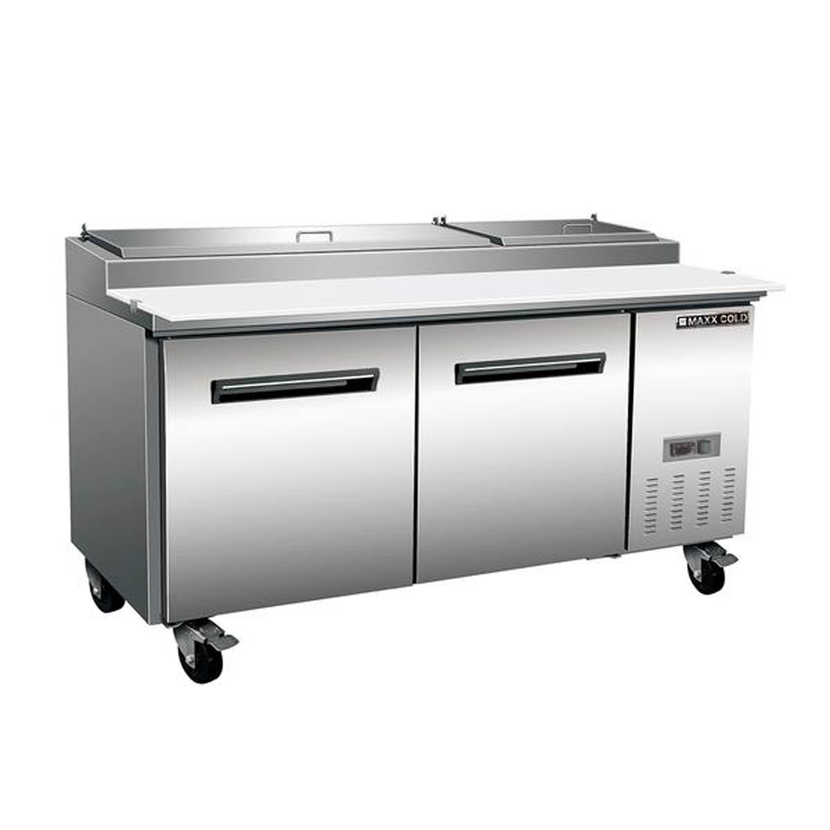 Maxximum MXCPP70HC 70“ Pizza Prep Table Refrigerated Counter